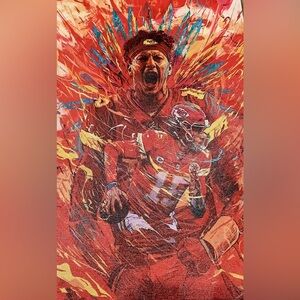 Patrick Mahomes #15 NFL Football Kansas City Chiefs Throw Blanket – 50” x 60”